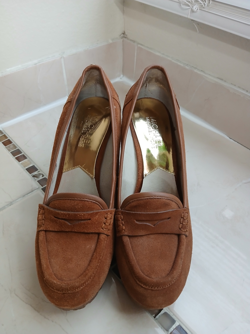 MICHAEL Michael Kors Women's Brown Suede Loafers